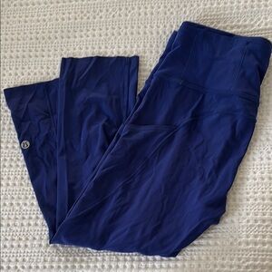 Lululemon Bright Blue Fast and Free crops